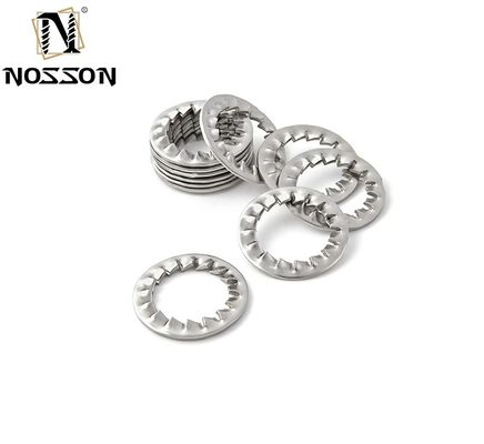 DIN6798A M2.5 M3 M4 M5 M6 M8 M10 M12 M14 M16 M18 M20 304 Laveuse en acier inoxydable à joints extérieurs garniture serrée serrure