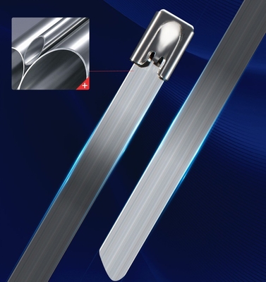 GB Standard Auto-verrouillage SS304/316 Liens de câbles en acier inoxydable 4,6*300 mm dans le cadre de l'ISO pour les matières premières Fscat