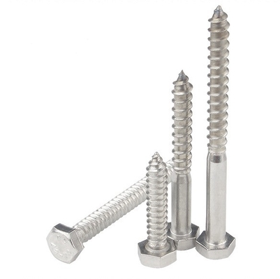 Système de mesure métrique A2 A4 vis à retard hexagonal en acier inoxydable 304 316 Din 571 vis à retard en bois