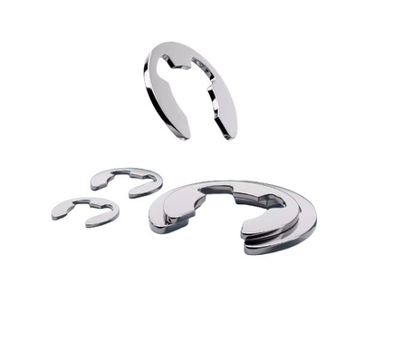 Laveuse à anneaux de retenue métrique pour l'axe de type E taille M3M4M5M6M8M10M12M14M16M240M18M20M22M24M27 acier inoxydable