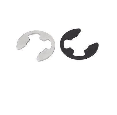 Finition simple en acier inoxydable anneau en forme de E en forme d'anneau de retenue ouvert anneau de retenue de type E style de dent interne en forme de cercle GB896 DIN6799