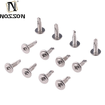 ST4.2 Système de mesure métrique en acier au carbone Dacromet Hex Head Self Drilling Screw avec bride pour une résistance industrielle