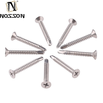 ST4.2 ST4.8 ST5.5 ST6.3 Scoupe à auto-perçage métrique JIS standard avec côtes/bords sous la tête et performance en acier inoxydable