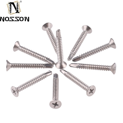 ST4.2 ST4.8 ST5.5 ST6.3 Scoupe à auto-perçage métrique JIS standard avec côtes/bords sous la tête et performance en acier inoxydable