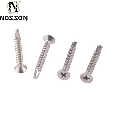 ST4.2 ST4.8 ST5.5 ST6.3 Scoupe à auto-perçage métrique JIS standard avec côtes/bords sous la tête et performance en acier inoxydable