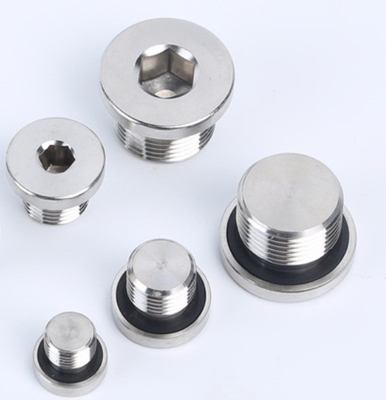304 en acier inoxydable Hex Plug de drainage d'huile avec Plug laryngaire à large portée