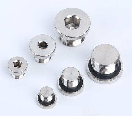 304 en acier inoxydable Hex Plug de drainage d'huile avec Plug laryngaire à large portée