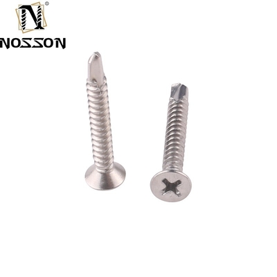 ST4.2 ST4.8 ST5.5 ST6.3 Scoupe à auto-perçage métrique JIS standard avec côtes/bords sous la tête et performance en acier inoxydable
