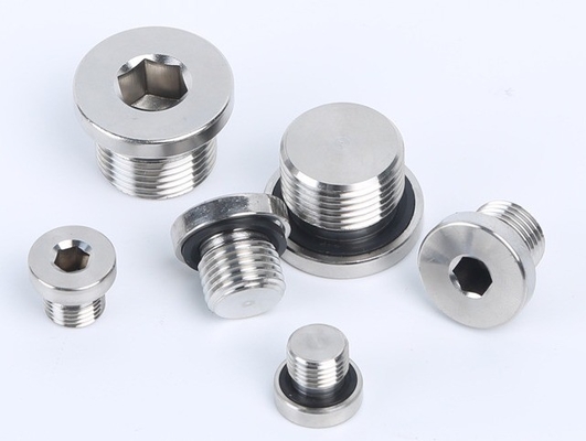 304 en acier inoxydable Hex Plug de drainage d'huile avec Plug laryngaire à large portée
