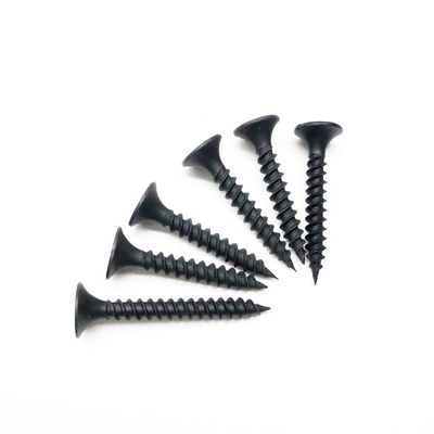 Tête de poêle galvanisée C1022A fil fin noir Phillip Bugle Tête auto-collant vis à paroi sèche vis en béton