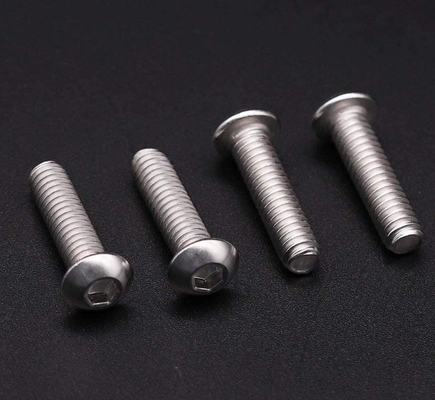 Système de mesure métrique 1/4-20 x 1 pouce en acier inoxydable Tête de plaque Socket Cap Boulons vis 18-8 304 Grade Allen Hex Drive