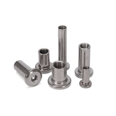 En stock 304 en acier inoxydable Grand plain Hex Socket Head Meubles Rivet M6 M8 Connecteur Insérer fil joint Manche Cap Noix Grandes tailles