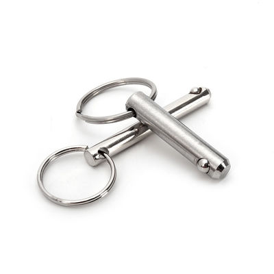 Plongeur chargé à l'arbre à broches avec une finition brillante en acier inoxydable à libération rapide à bille, broche de verrouillage et poignée de bouton d'appuis ergonomie