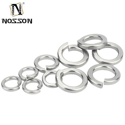 18-8 acier inoxydable M6 M8 M10 acier galvanisé B7 B7M oxyde noir laiton verrouillage séparé laveuse à ressorts DIN127