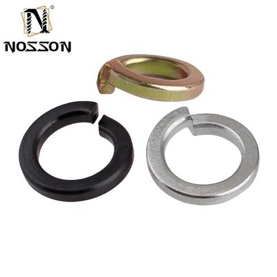 18-8 acier inoxydable M6 M8 M10 acier galvanisé B7 B7M oxyde noir laiton verrouillage séparé laveuse à ressorts DIN127