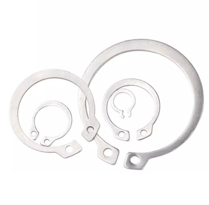 Taille M3-M27 Application minière en acier inoxydable 304 DIN 471 Ringe de retenue pour l'arbre du lave-linge en aluminium