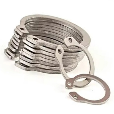 Taille M3-M27 Application minière en acier inoxydable 304 DIN 471 Ringe de retenue pour l'arbre du lave-linge en aluminium