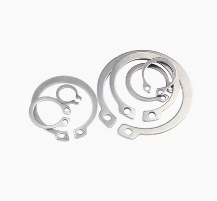 Taille M3-M27 Application minière en acier inoxydable 304 DIN 471 Ringe de retenue pour l'arbre du lave-linge en aluminium