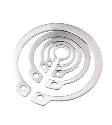 Taille M3-M27 Application minière en acier inoxydable 304 DIN 471 Ringe de retenue pour l'arbre du lave-linge en aluminium