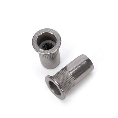 Système de mesure métrique Noix d'insertion filetée pour meubles automobiles SS304 en acier inoxydable M6/M8/M10 Finition simple