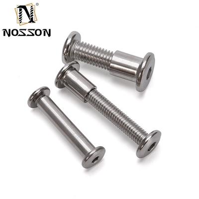 Grade métrique 8.8 A2-50 M6 en acier inoxydable 304 tête de prise hexagonale plate vis de Chicago avec écrous standard DIN