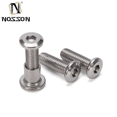 Grade métrique 8.8 A2-50 M6 en acier inoxydable 304 tête de prise hexagonale plate vis de Chicago avec écrous standard DIN
