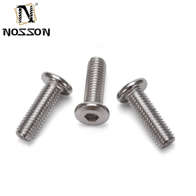 Grade métrique 8.8 A2-50 M6 en acier inoxydable 304 tête de prise hexagonale plate vis de Chicago avec écrous standard DIN