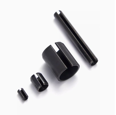 Pince à ressort en acier enduit en noir à fente de roulement à haute résistance à la corrosion standard DIN1444