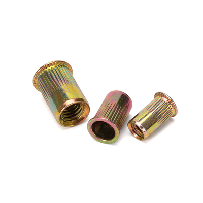 Couleur métrique standard DIN zinc plaqué grosse tête ronde plate corps crocheté écroutée Noix pour l'industrie de la santé Outil essentiel