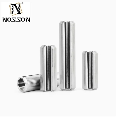 304 en acier inoxydable à rouleaux à ressort 65Mn élastique en acier cotter pin dans la norme DIN 1444 pour les pièces de machines industrielles
