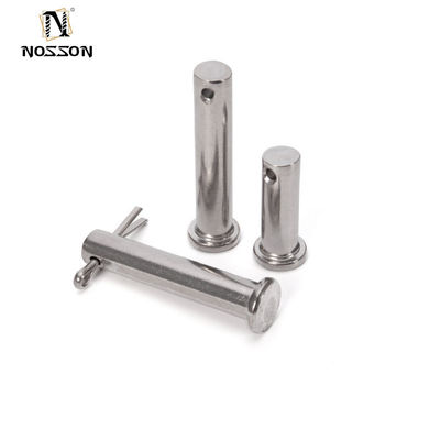 Finition d'oxyde de vapeur nitrure Tête plate ressort cylindrique localisant clevis pin avec trou Din1444 304 316 A2 A4 acier inoxydable