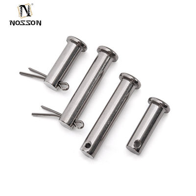 Finition d'oxyde de vapeur nitrure Tête plate ressort cylindrique localisant clevis pin avec trou Din1444 304 316 A2 A4 acier inoxydable