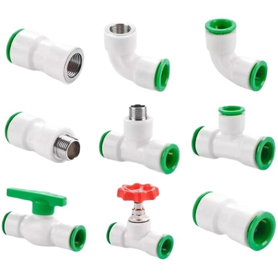 Excellente performance tête ronde PPR Pipe rapide Adaptateur de réduction d'eau Union plastique pour le support personnalisé ODM