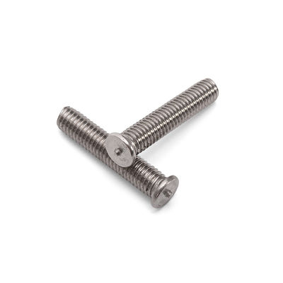 Fermeture en acier inoxydable pour la fabrication industrielle JIS Standard SS304 316 vis de soudage par point en finition brillante