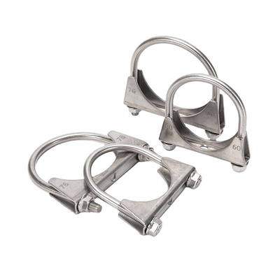 M5 M6 M8 M10 Serre-pipe métrique à boulons en U standard pour les silencieux en fer galvanisé/acier inoxydable dans l'industrie automobile