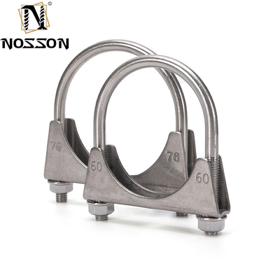 M5 M6 M8 M10 Serre-pipe métrique à boulons en U standard pour les silencieux en fer galvanisé/acier inoxydable dans l'industrie automobile