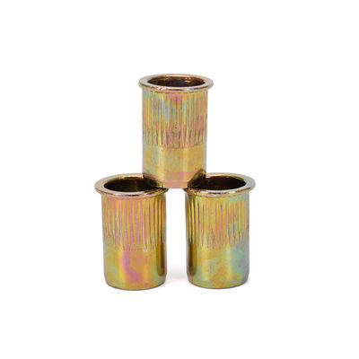 Noix d'acier métrique zinc jaune-chromatée pour assemblage facile Noix de rivets à tête réduite contre-enfoncée