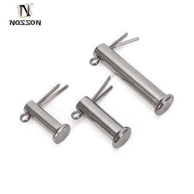 Pins de Clevis Standard DIN1444 SUS304 en acier inoxydable à tête plate Pinceau à dowel fixation Pinceau M3 M4 M5 M6 M8 M10 Pinceau avec trous