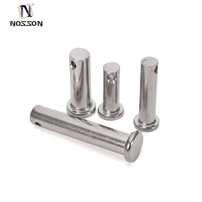 Durée de vie plus longue TiCN Finition épingle d'acier inoxydable Arbre à tête plate épingle de positionnement cylindrique perforée pour un alignement précis