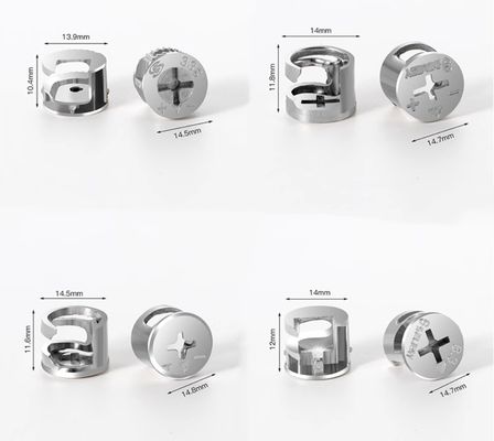 10 connecteurs de mobilier en alliage de zinc 3 en 1 mini-armoire fixe prise cam verrouilleur pour les meubles et les armoires