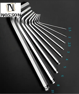 Soutien personnalisé ODM Outils à main populaires Ensembles d'acier au carbone L type clé de fermeture clé hexagonale Allen Hex clé pour réparation et entretien quotidien