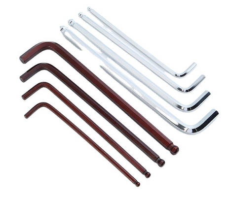 Clés hexagénaires Z et L à chrome 1.5mm 2mm 2.5mm 3mm 4mm 5mm 6mm 8mm 10mm pour le support OBM Taily OEM Argent