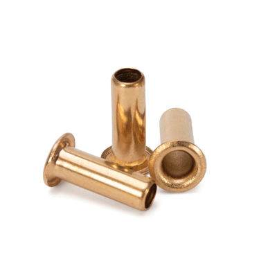 JIS Standard Brass Custom Copper Aluminium Hollow Tubular Rivet Finition non revêtue pour les applications industrielles