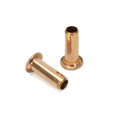 Rivet tubulaire creux en cuivre en acier inoxydable DIN7340 avec finition brillante non revêtue selon la norme JIS