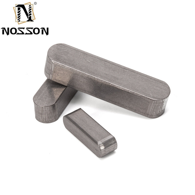 Résistance en acier à double extrémité ronde clé parallèle DIN 6885 résistant à la corrosion pour m3 m4 m5 m6 m8 m10 m12 1/4 3/8 5/16 Arbre