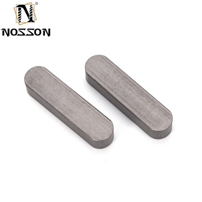 Résistance en acier à double extrémité ronde clé parallèle DIN 6885 résistant à la corrosion pour m3 m4 m5 m6 m8 m10 m12 1/4 3/8 5/16 Arbre