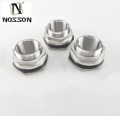 Connecteur de réservoir d'eau en cuivre à connexion égale à deux tétons 1/2 &quot; 3/4 &quot; 1&quot; Tuyau en laiton mâle à clé simple et lâche raccords pivotants jointe à écrous