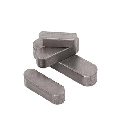 Longueur des boulons de traitement de l'eau 8 mm ANSI Standard DIN6885 Type A Fermeture d'arbre à extrémité ronde d'acier au carbone Fermeture parallèle à broches plates avec finition galvanisée