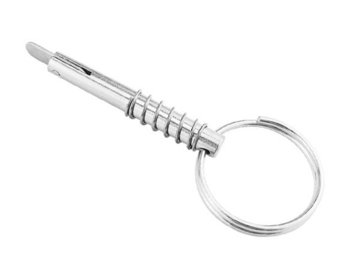 Pin de libération rapide pour bateaux de marine avec ressort en acier inoxydable diamètre x longueur utilisable Pack 2 316 acier allié