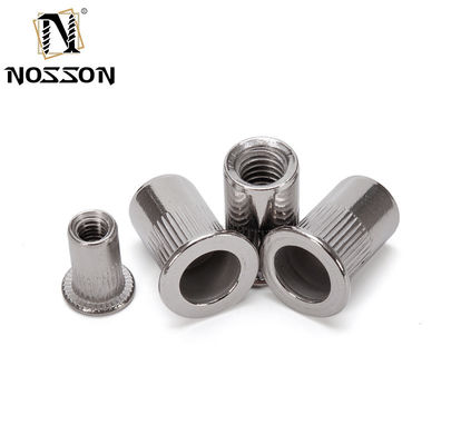 En stock finition galvanisée étanche en acier au carbone tête plate corps rond fileté écrousse aveugle M14 prêt à l' achat immédiat